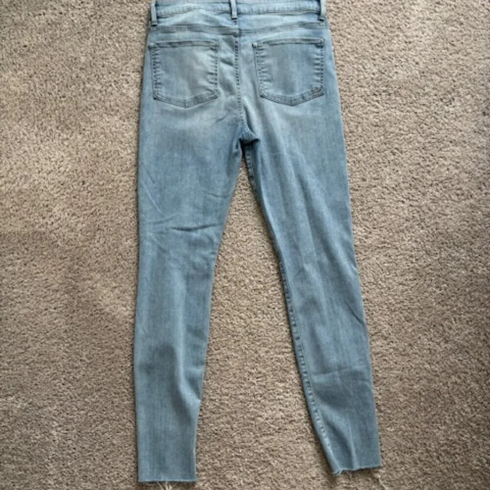 Fidelity | Gwen High Waist Ripped Skinny Jeans in Skyline size 30